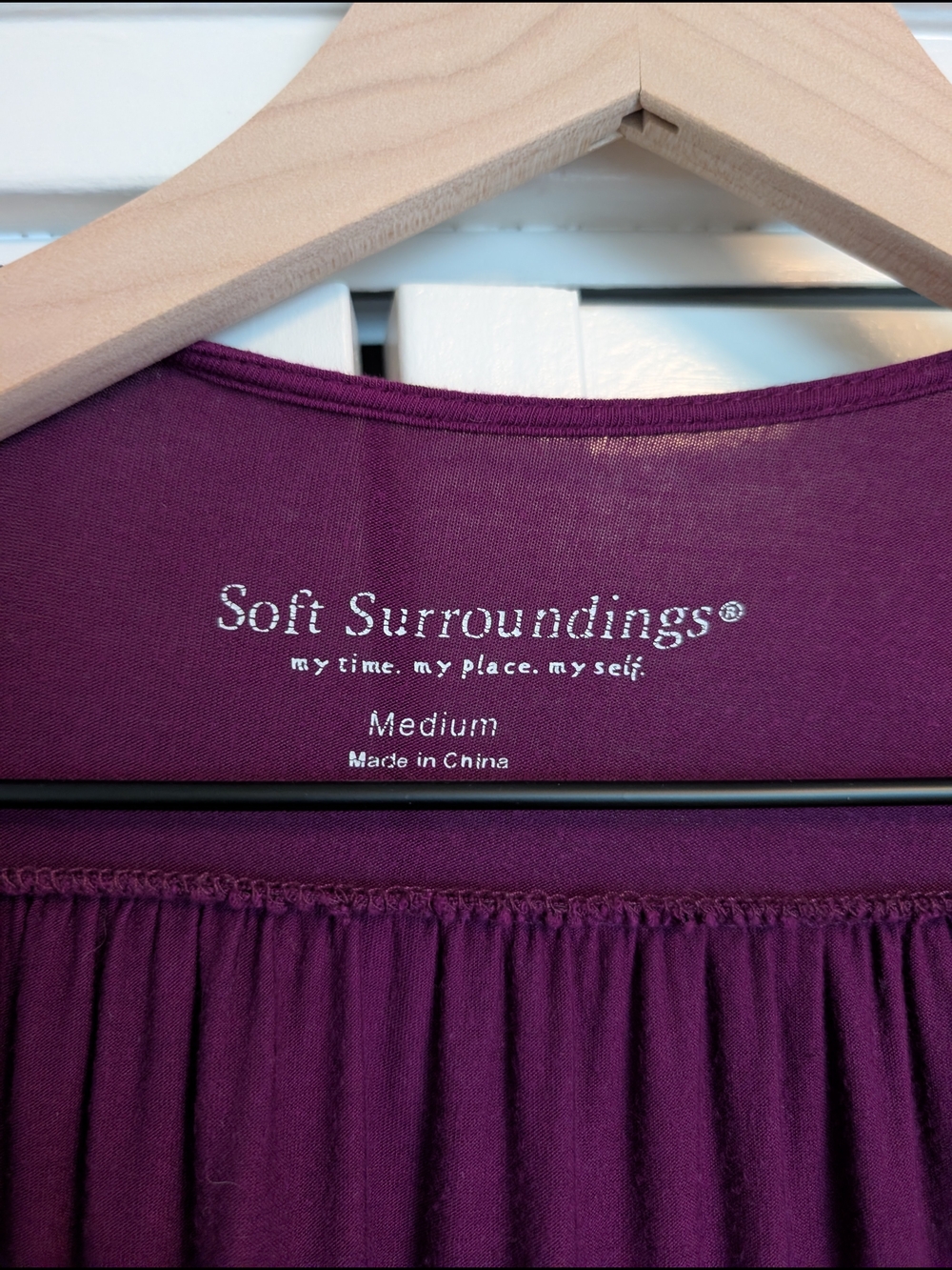 Soft Surroundings Open-Front Draped Cardigan - Plum - Picture 3 of 3